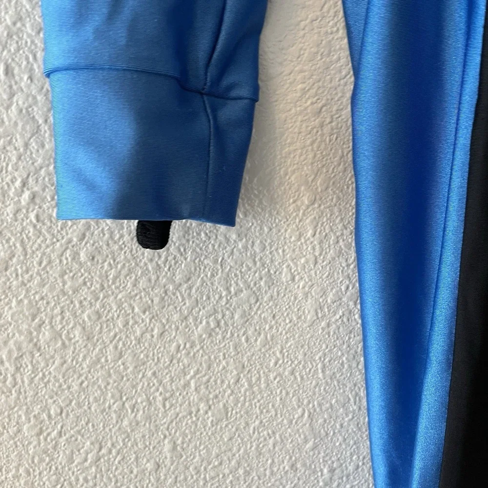 Diveskins By Oztek Wetsuit Ladies Large Black/Blue Zip Front Lightweight - Picture 5 of 13